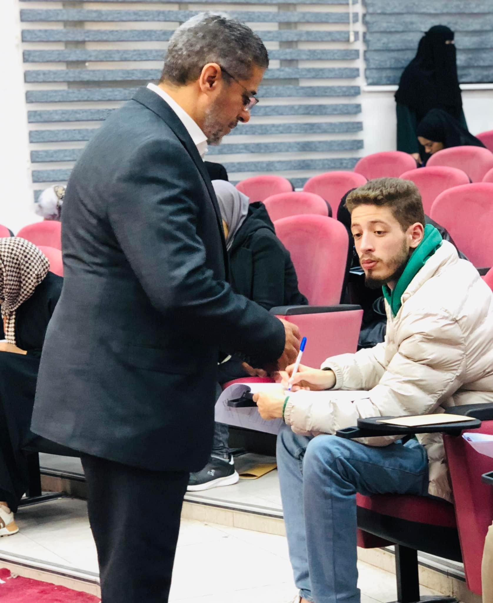 زيارة وكيل الشؤون العلمية للكليات الانسانية