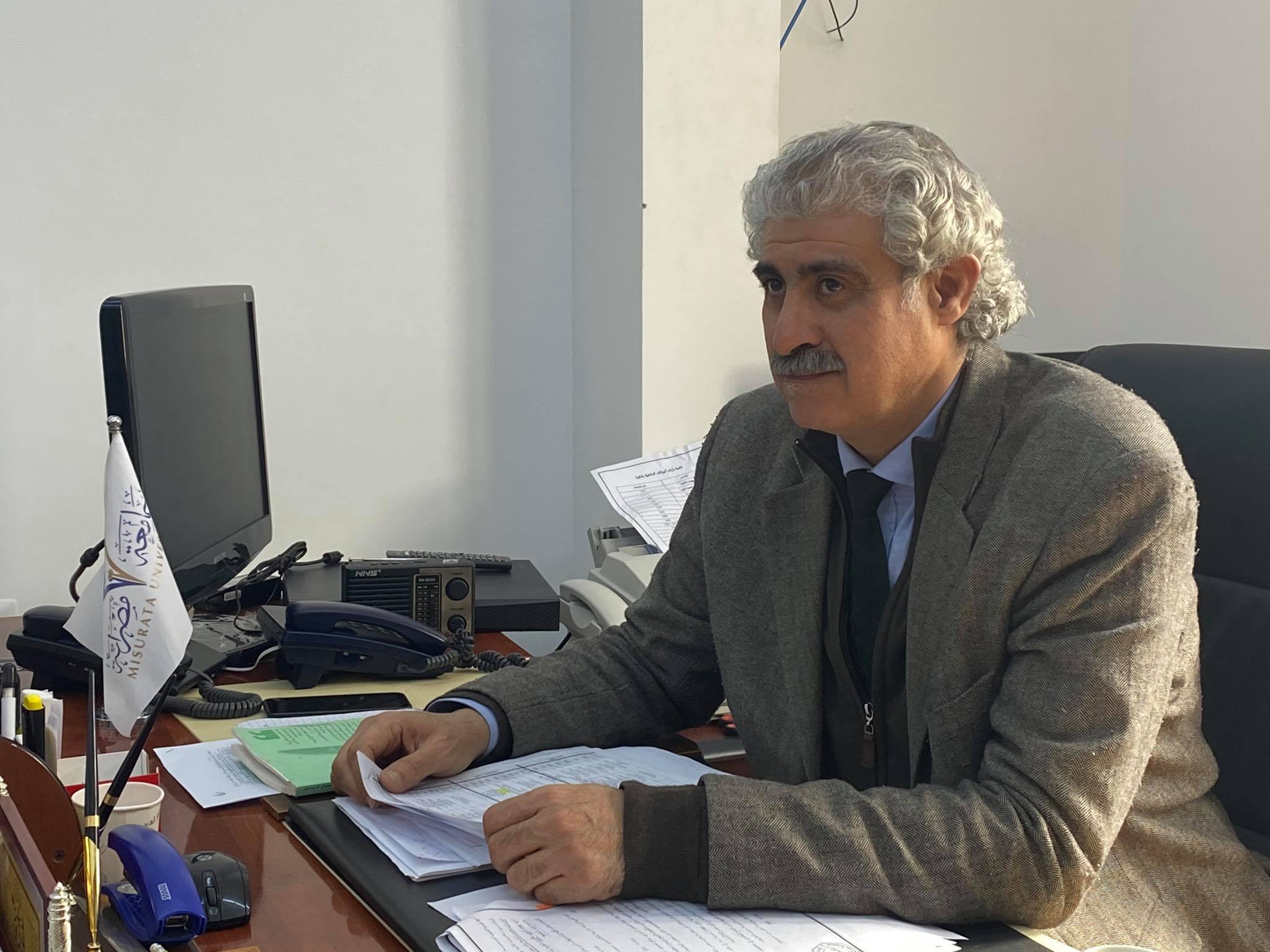 زيارة السيد رئيس لجنة إعادة النظر في مباني كليات الجامعة