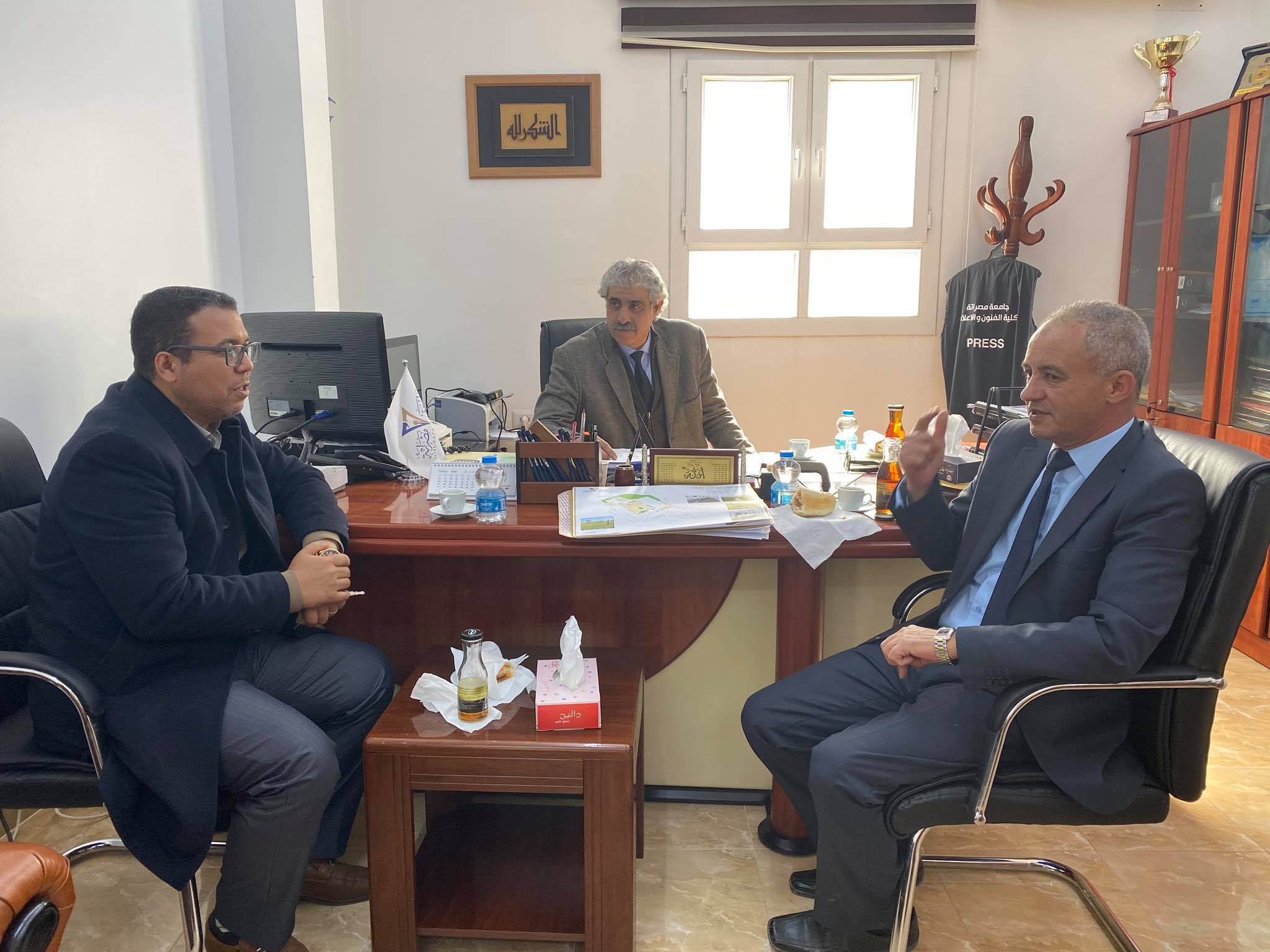 زيارة السيد رئيس لجنة إعادة النظر في مباني كليات الجامعة