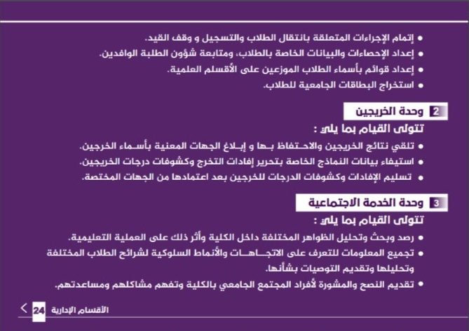 دليل كلية الفنون والإعلام 